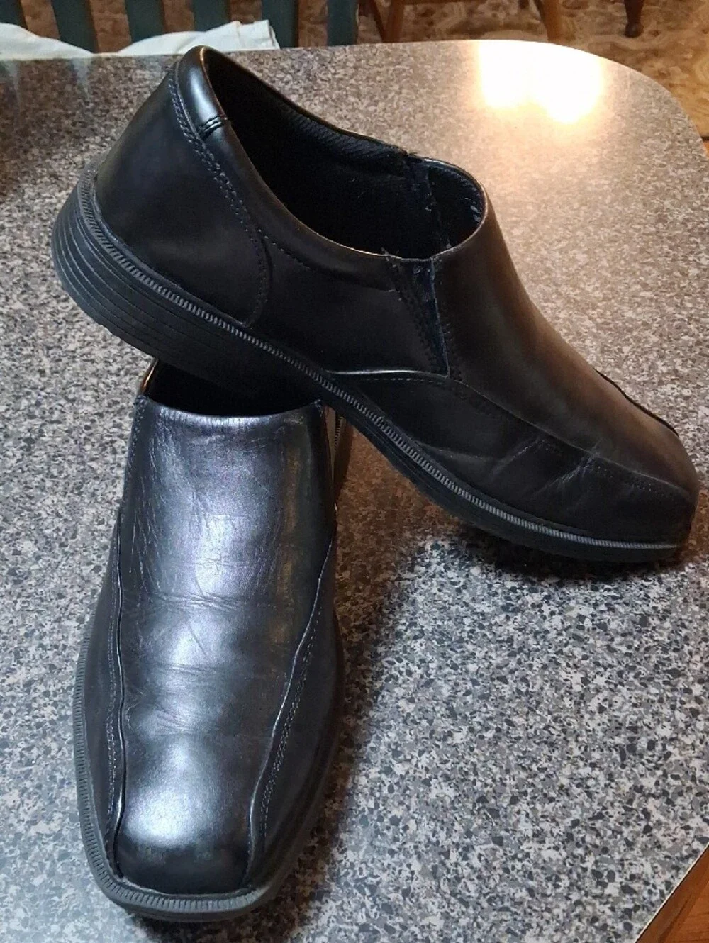 Nunn Bush Black Slip-On Leather Loafers 10 M